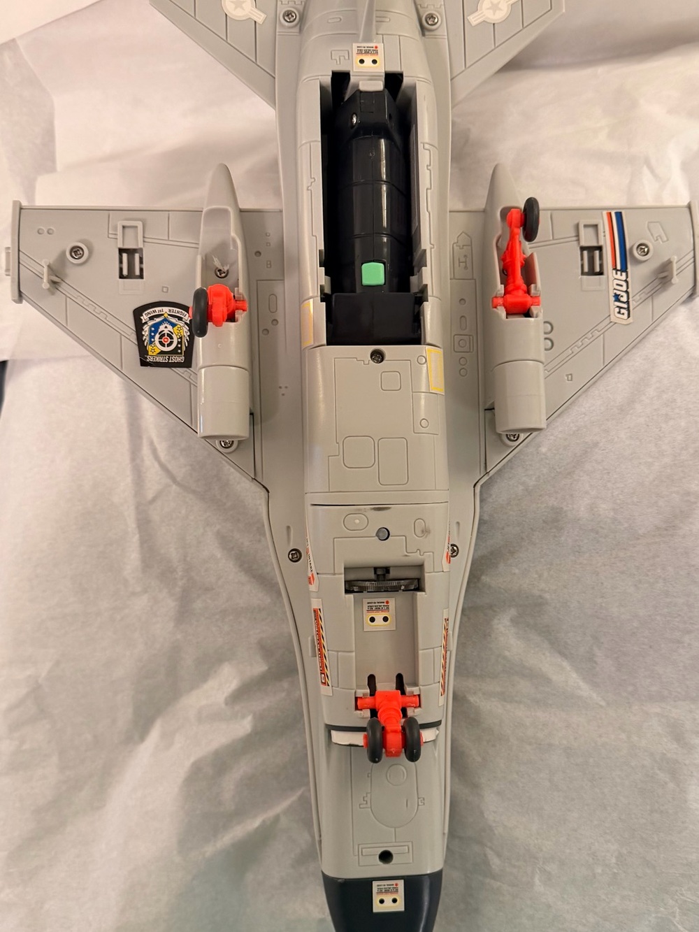 Hasbro Gray and Orange Toy Jet Fighter Plane - Picture 5 of 5